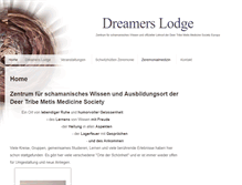 Tablet Screenshot of dreamers-lodge.de